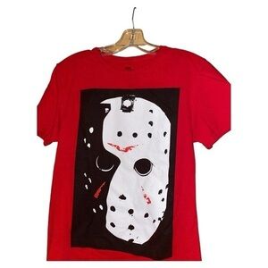 Friday the 13th‎ Movie Tee Shirt Jason Hockey Mask Mens Small Costume Halloween